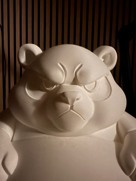 Red Panda Studio mascot lamp